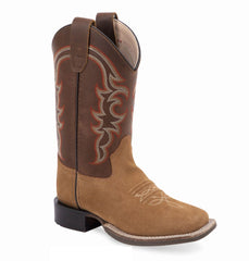 Old West Youth's Broad Square Toe Boots