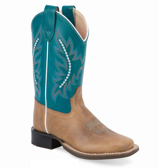 Old West Youth's Broad Square Toe Boots