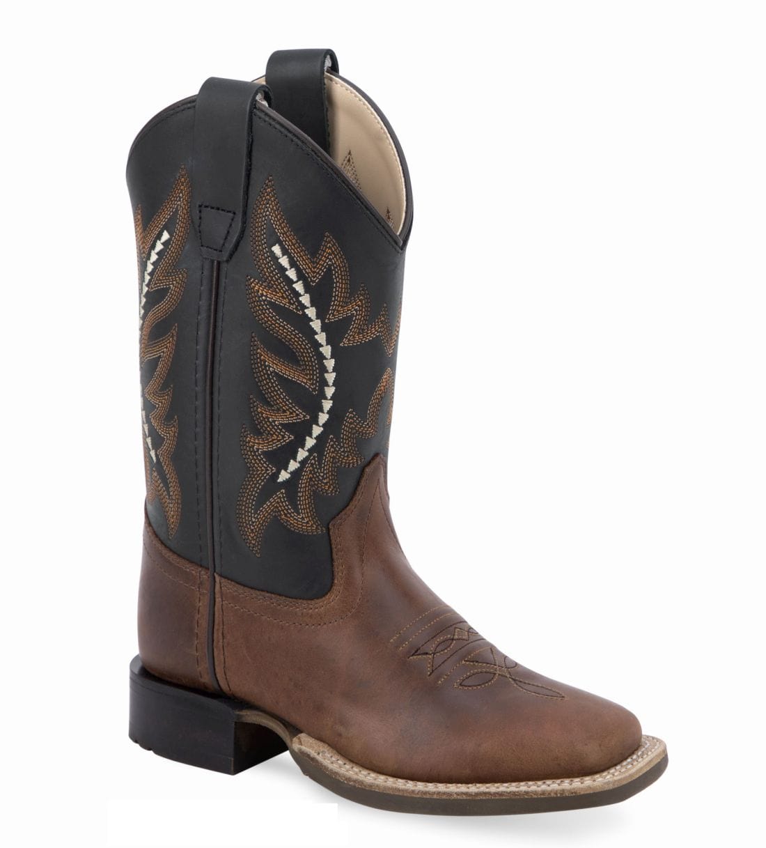 Old West Youth's Broad Square Toe Boots - Old West