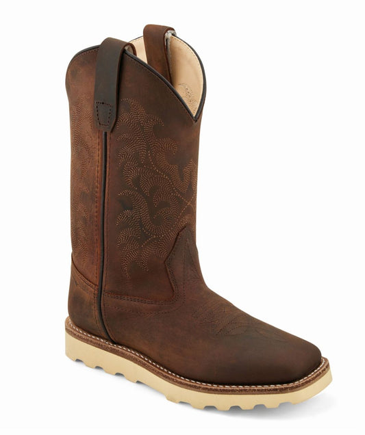 Old West Boys Brown Boot BSY1953 - Old West