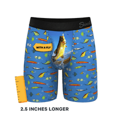 The Bait and Tackle | Bass Long Leg Ball Hammock® Pouch Underwear With Fly - Shinesty