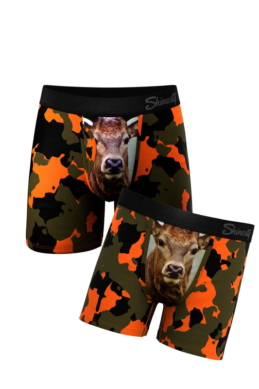 The Bambi Bunchers | Deer Father Son Ball Hammock® Pouch Underwear With Fly 2 Pack