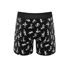 The Bare Back Bones | Glow in the Dark Skeletons Ball Hammock® Pouch Underwear With Fly - Shinesty