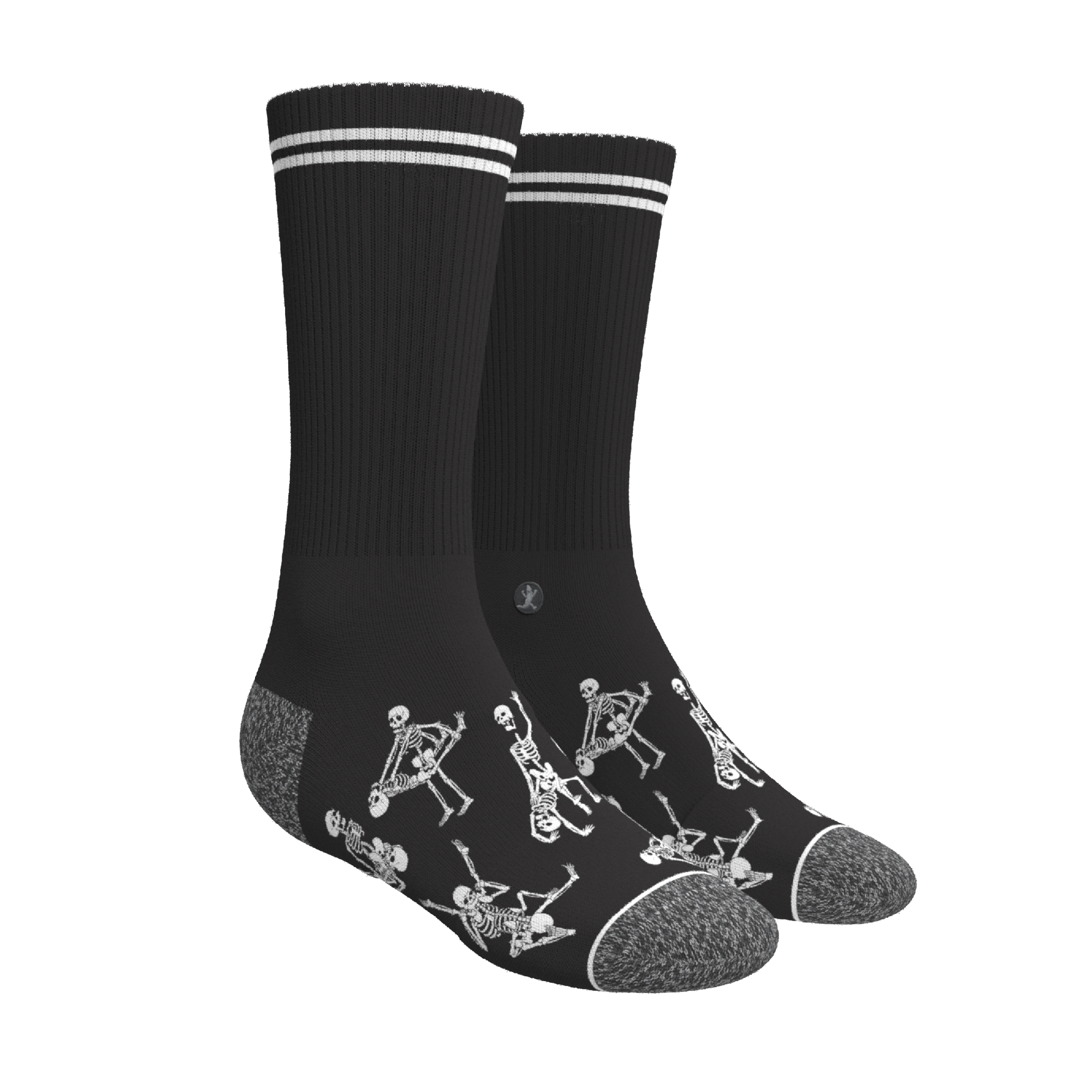 The Bare Back Bones | Skeletons Heel Hammock™ Crew Socks