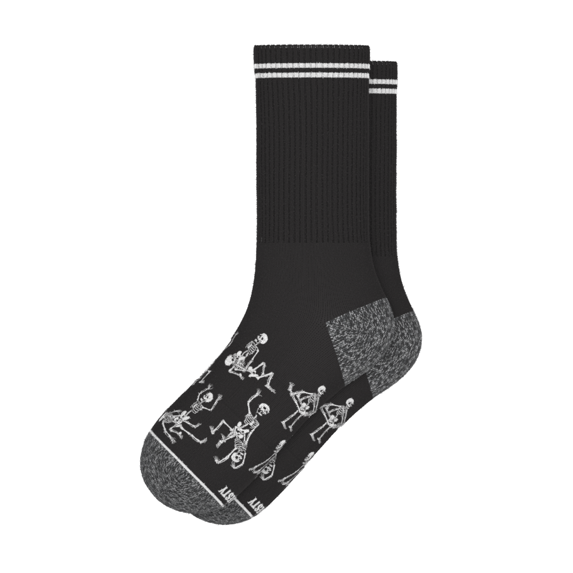 The Bare Back Bones | Skeletons Heel Hammock™ Crew Socks