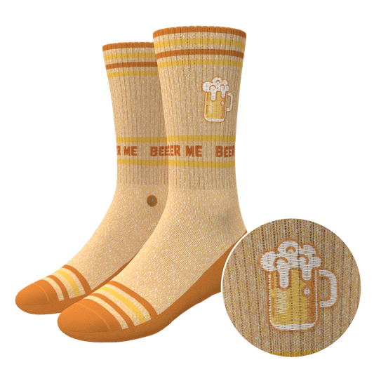 The Barley Pop | Beer Heel Hammock™ Crew Socks