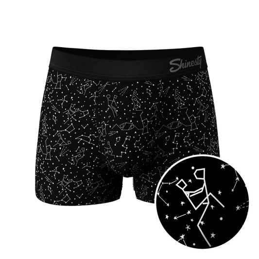 The Big Bang | Glow In The Dark Constellation Ball Hammock® Pouch Trunks Underwear - Shinesty