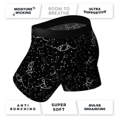 The Big Bang | Glow In The Dark Constellation Ball Hammock® Pouch Underwear With Fly