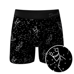 The Big Bang | Glow In The Dark Constellation Ball Hammock® Pouch Underwear With Fly