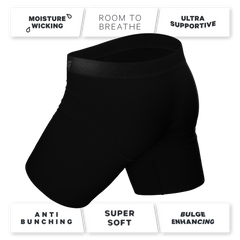 The Black Tie Wedding | Long Leg Ball Hammock® Pouch Boxers With Fly 3 Pack