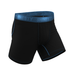 The Black Hole | Black and Blue Ball Hammock® Pouch Underwear - Shinesty