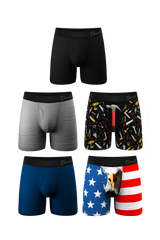 The Best Dad Pack | Ball Hammock® Pouch Boxer Briefs with Fly 5 Pack