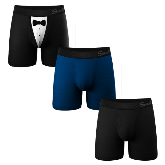 The Black Tie Wedding | Ball Hammock® Boxer Brief 3 Pack - Shinesty