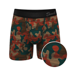 The Blend In | Earthy Camouflage Ball Hammock® Pouch Underwear With Fly