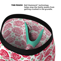 The Bloom With A View | Naughty Roses Long Leg Ball Hammock® Pouch Underwear With Fly