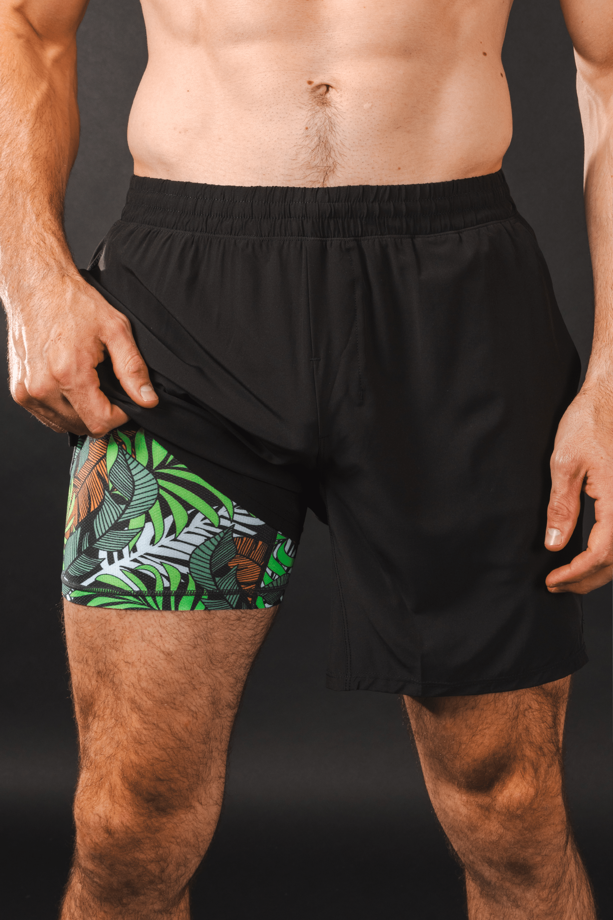 The Botanist | Tropical Leaves Ball Hammock® 7 Inch Athletic Shorts - Shinesty