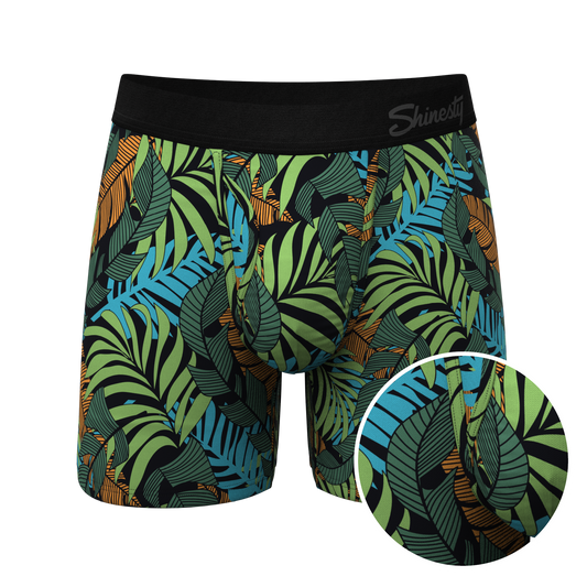 The Botanist | Tropical Leaves Ball Hammock® Pouch Underwear With Fly