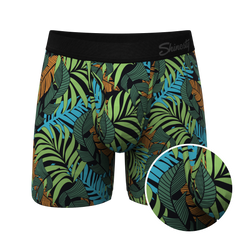 The Botanist | Tropical Leaves Ball Hammock® Pouch Underwear With Fly