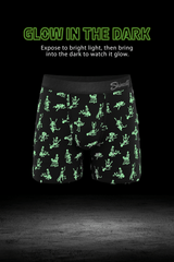 The Bare Back Bones | Glow in the Dark Skeletons Ball Hammock® Pouch Underwear With Fly - Shinesty