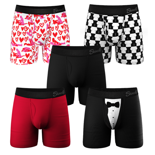 The Valentine | Ball Hammock® Pouch Boxer Briefs with Fly 5 Pack