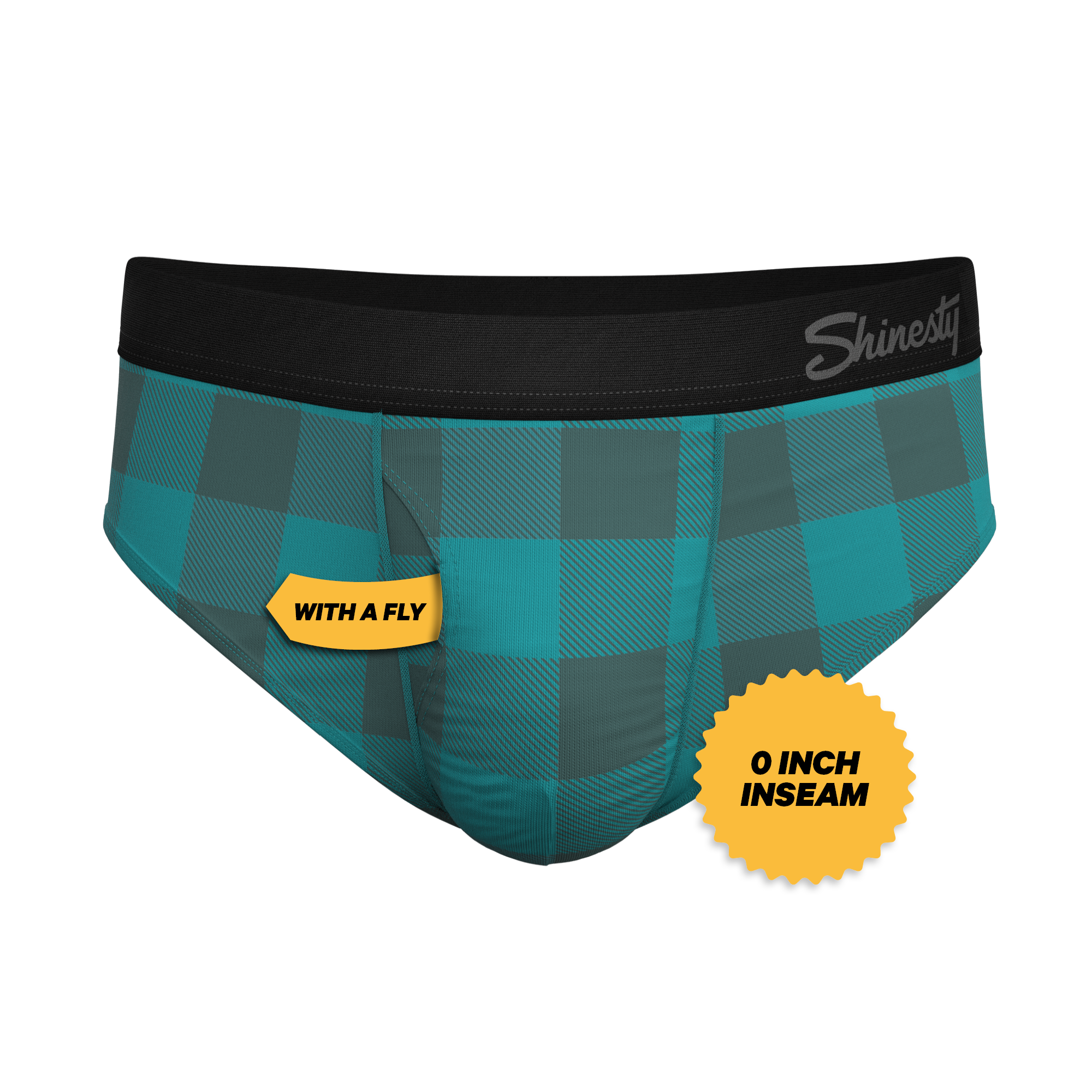 The Plaid And Simple | Green Buffalo Check Ball Hammock® Pouch Underwear Briefs