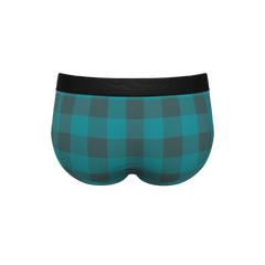 The Plaid And Simple | Green Buffalo Check Ball Hammock® Pouch Underwear Briefs