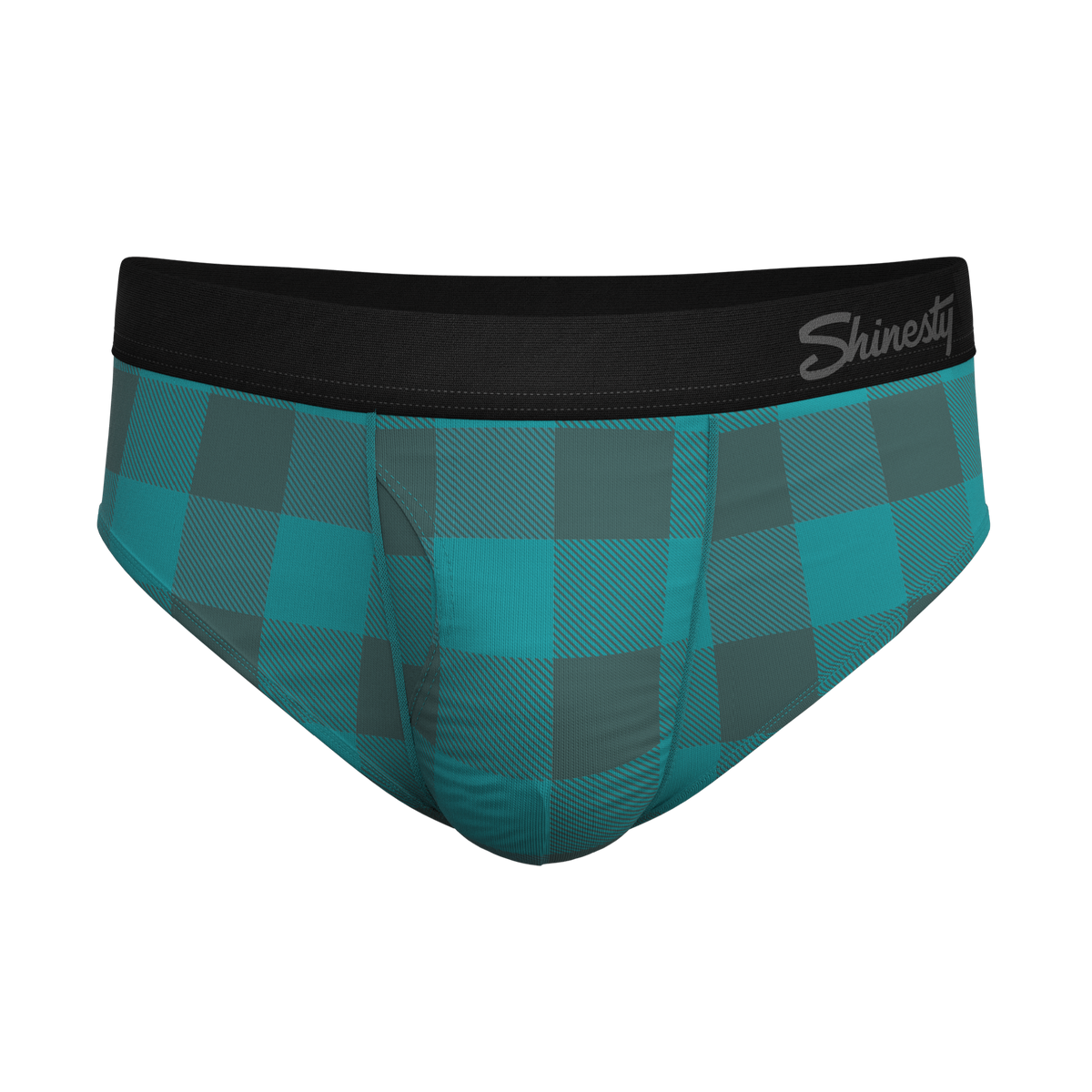 The Plaid And Simple | Green Buffalo Check Ball Hammock® Pouch Underwear Briefs