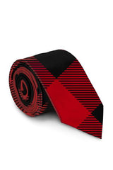 The Red & Black Lumberjack | Buffalo Check Tie