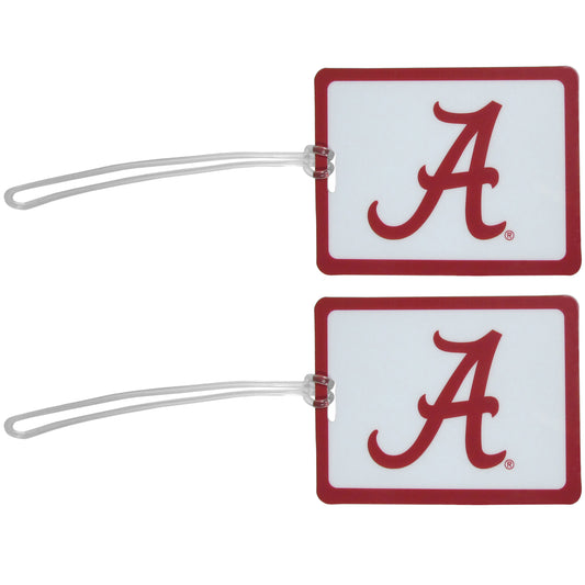 Alabama Crimson Tide Vinyl Luggage Tag 2pk