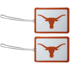 Texas Longhorns Vinyl Luggage Tag 2pk