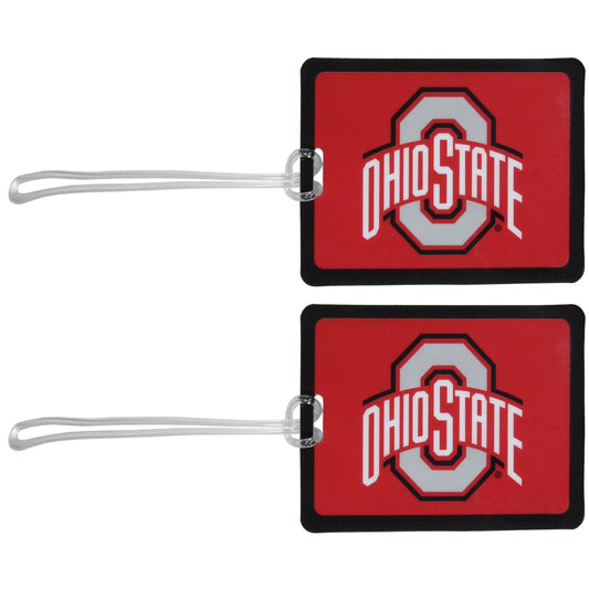 Ohio St. Buckeyes Vinyl Luggage Tag 2pk