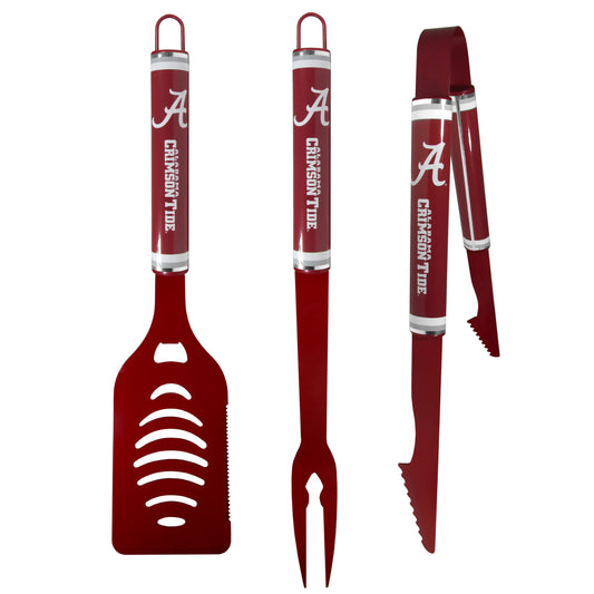 Alabama Crimson Tide 3 pc Color BBQ Tools