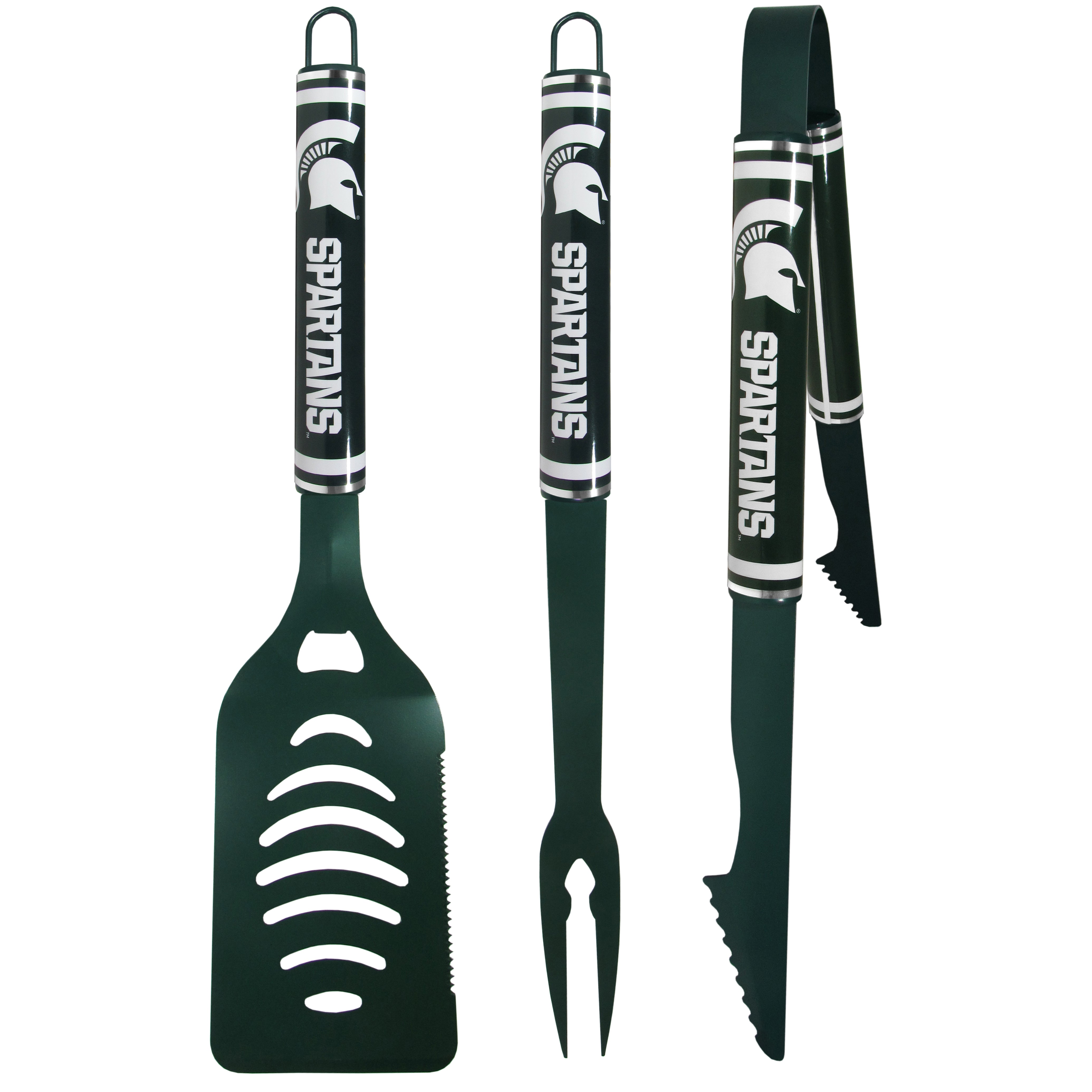 Michigan St. Spartans 3 pc Color BBQ Tools