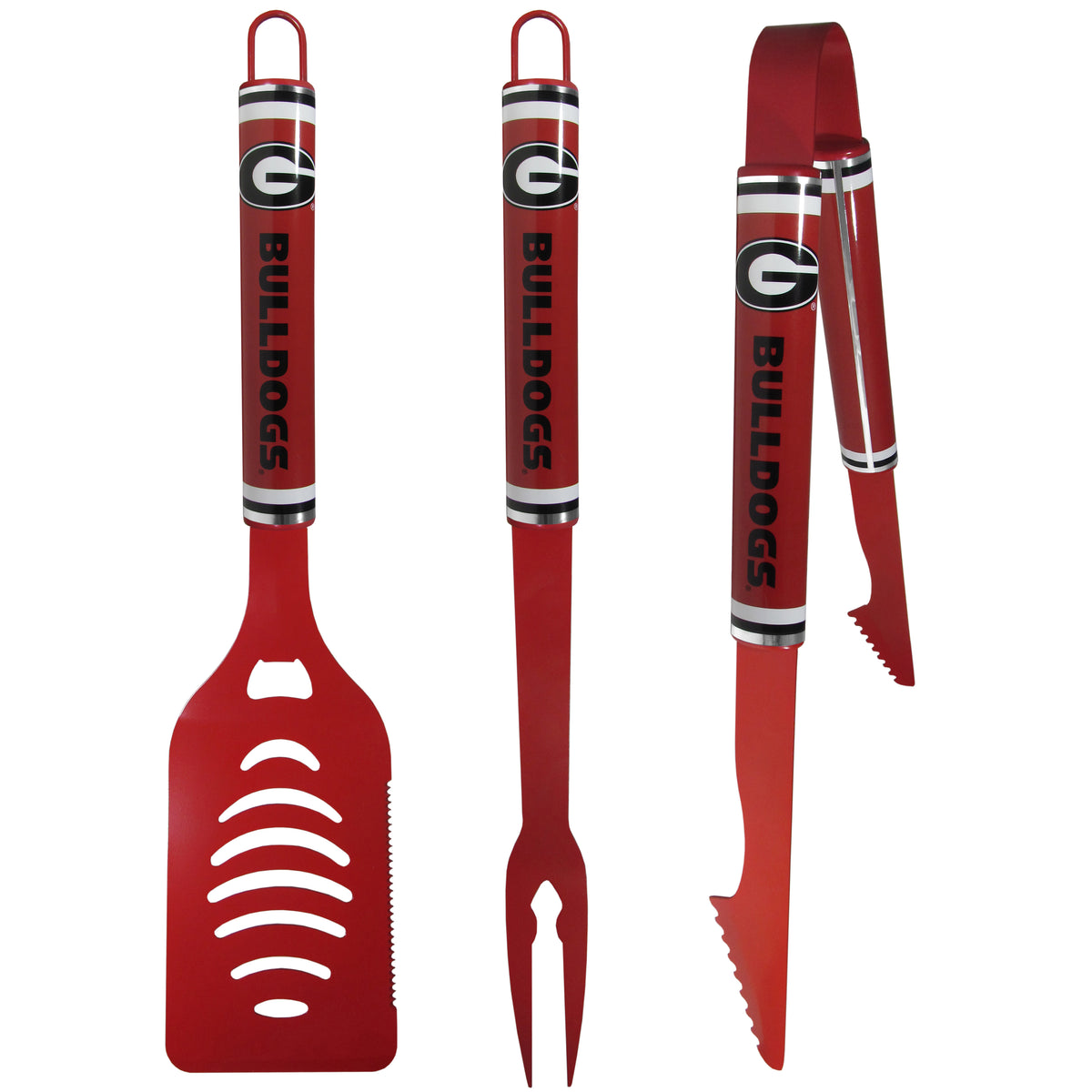 Georgia Bulldogs 3 pc Color BBQ Tools