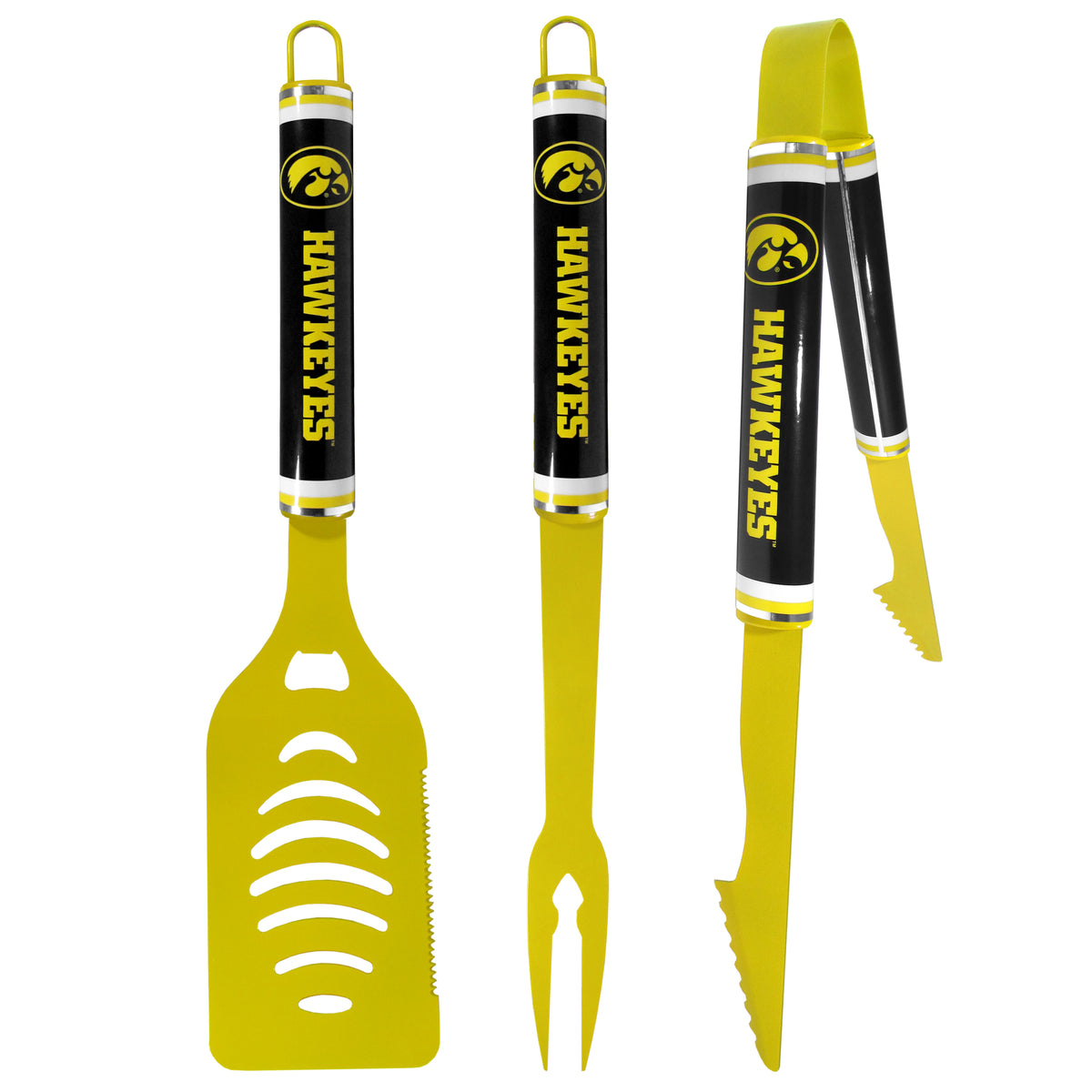 Iowa Hawkeyes 3 pc Color BBQ Tools