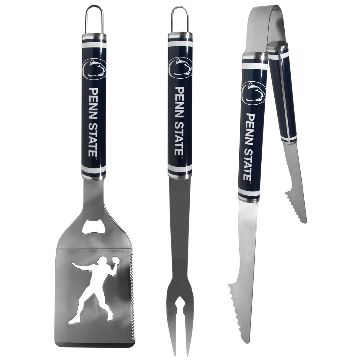 Penn St. Nittany Lions 3 pc Steel BBQ Tool Set