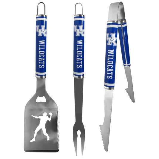 Kentucky Wildcats 3 pc Steel BBQ Tool Set