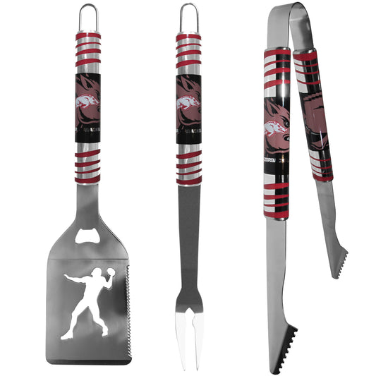 Arkansas Razorbacks 3 pc Tailgater BBQ Tools