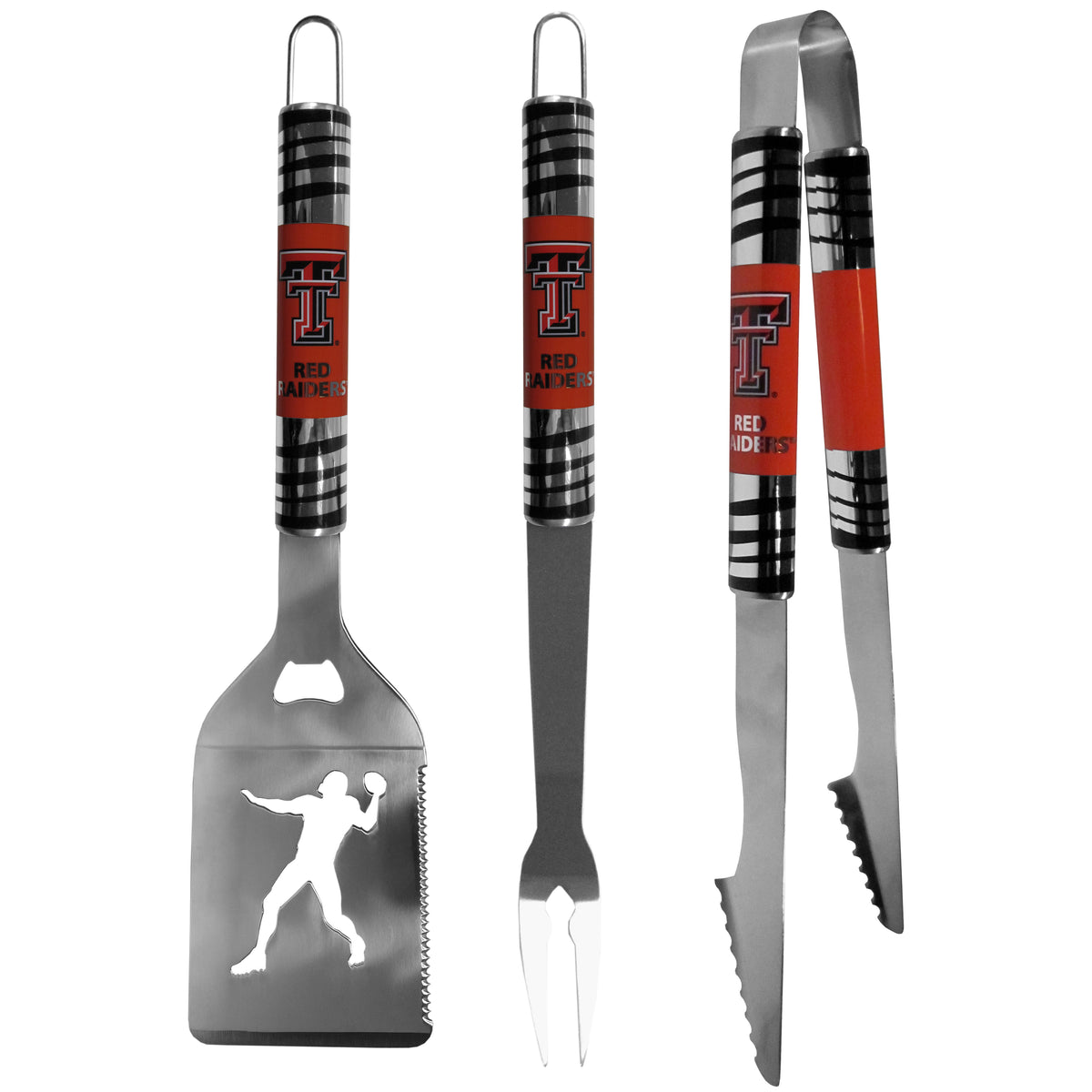 Texas Tech Raiders 3 pc Tailgater BBQ Tools