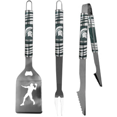 Michigan St. Spartans 3 pc Tailgater BBQ Tools - Michigan St. Spartans