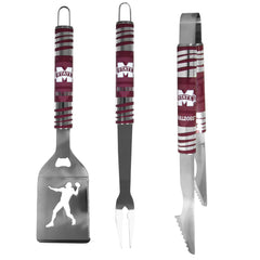 Mississippi St. Bulldogs 3 pc Tailgater BBQ Tools - Mississippi St. Bulldogs