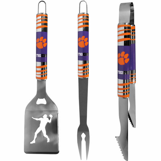 Clemson Tigers 3 pc Tailgater BBQ Tools