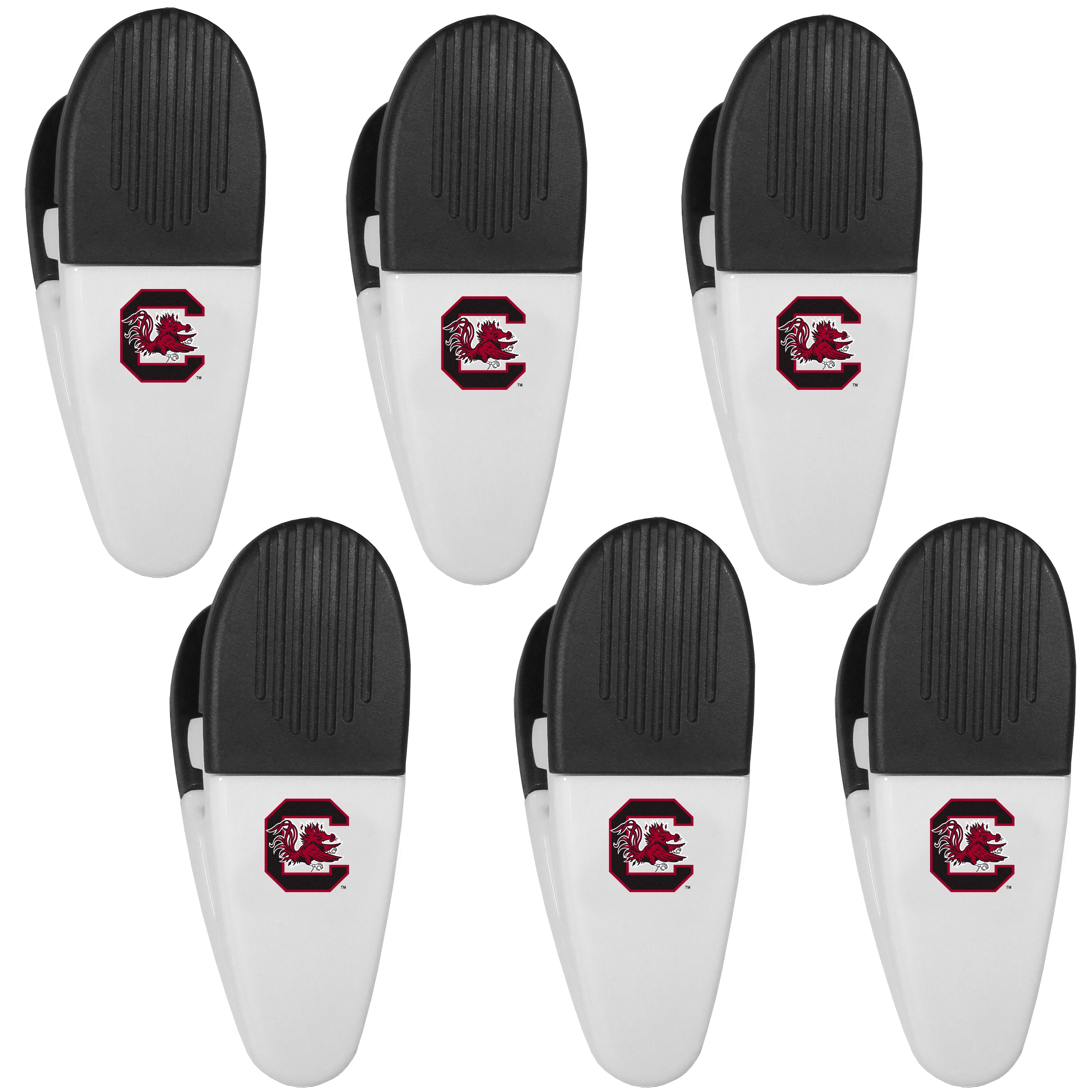 S. Carolina Gamecocks Chip Clip Magnets, 6pk