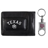 Texas A & M Aggies Leather Cash & Cardholder & Valet Key Chain