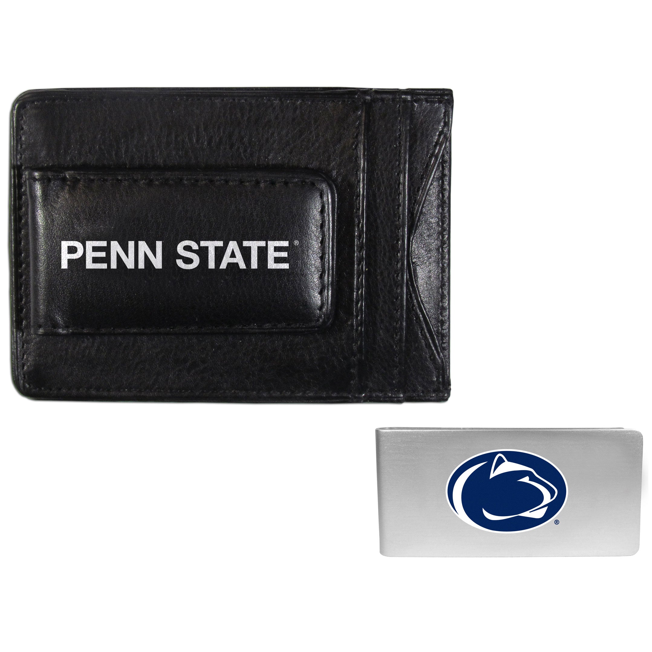 Penn St. Nittany Lions Leather Cash & Cardholder & Money Clip