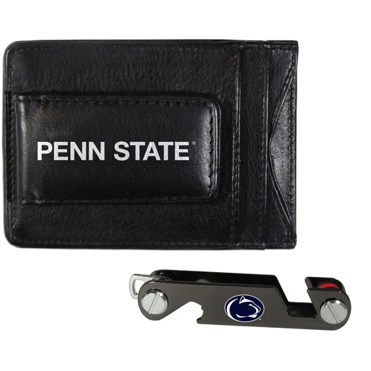 Penn St. Nittany Lions Leather Cash & Cardholder & Key Organizer