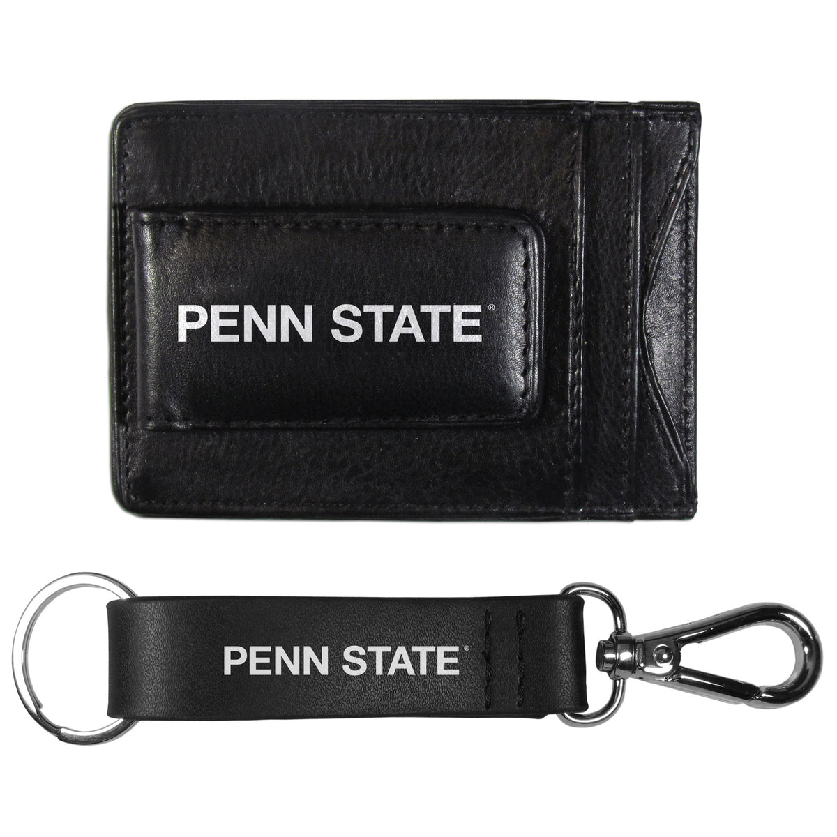 Penn St. Nittany Lions Leather Cash & Cardholder & Strap Key Chain