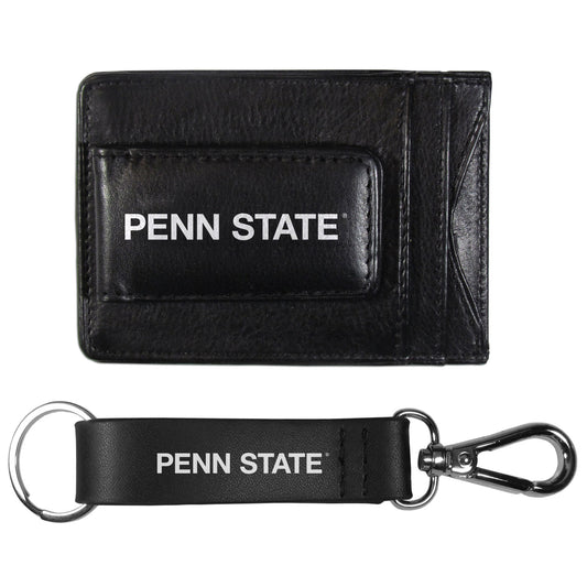 Penn St. Nittany Lions Leather Cash & Cardholder & Strap Key Chain