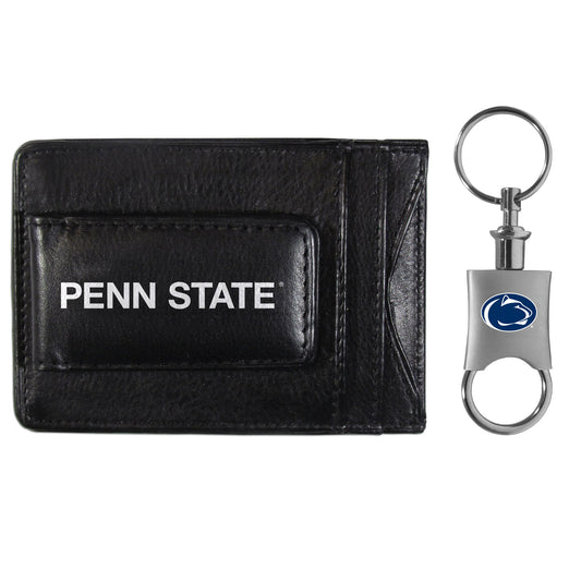 Penn St. Nittany Lions Leather Cash & Cardholder & Valet Key Chain