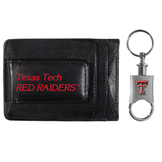 Texas Tech Raiders Leather Cash & Cardholder & Valet Key Chain